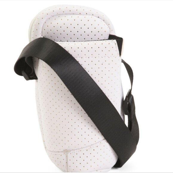NWT TWIG & ARROW White Neoprene Adjustable Crossbody and Water Bottle Holder - Picture 1 of 4